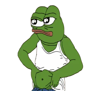 😙 Pepe the Frog ペペ, カエル, ミーム, アニメ, ネットミーム telegram sticker
