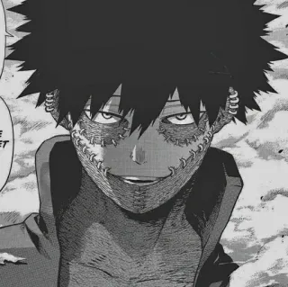 ⚡️ Dabi My Hero Academia 애니메이션, 빌런, 흉터, 다비, 나의 히어로 아카데미아, 만화 telegram sticker