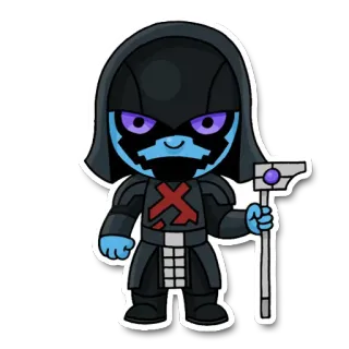 👿 cartoon, character, superhero, villain, sticker telegram sticker