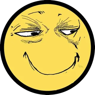 🌝 smiley, smug, cartoon, yellow, circle, face whatsapp sticker