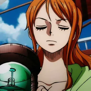 🍊 Nami One Piece Anime, One Piece, Nami, Personnage, Pirate, Manga whatsapp sticker