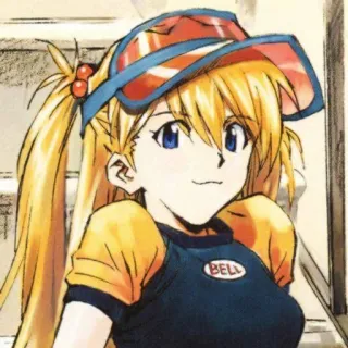 ❤️ Asuka Langley Neon Genesis Evangelion Anime, Pirang, Gadis, Evangelion, Asuka telegram sticker