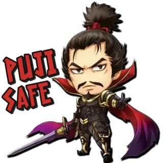 👍 PUJI SAFE puji safe, dibujos animados, personaje telegram sticker