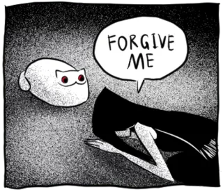 🙇 FORGIVE ME 謝罪, 悲しみ, 悲しみ, 漫画, イラスト telegram sticker