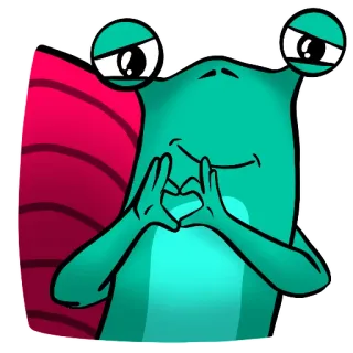 ❤️ snail, cartoon, cute, heart, love, animal telegram sticker