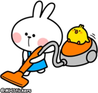 @MHStickers Spoiled Rabbit Apron telegram stickers