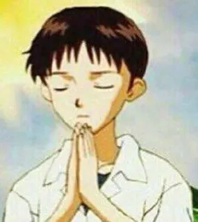 🌟 Shinji Ikari Neon Genesis Evangelion Anime, Evangelion, Shinji, Ikari, Manga telegram sticker