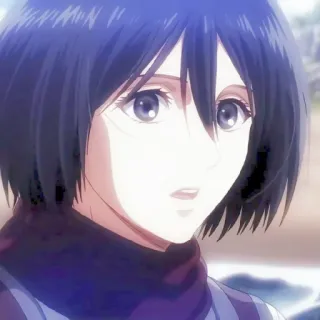 ✷ ࣪˖ Mikasa ackerman  ִֶָ @yourtikel telegram stickers