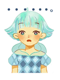 😧 CUTE BUT PSYCHO süß, psycho, Mädchen, Anime, Charakter, Kunst telegram sticker
