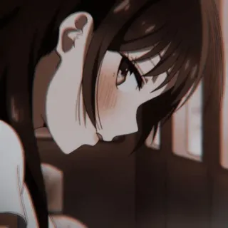 ⛓ Anime, Ragazza, Carino, Chibi, Manga, Illustrazione telegram sticker