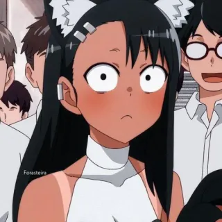 😳 Nagatoro Don't Toy with Me, Miss Nagatoro Anime, Personage, Kattenoortjes, Kawaii, Schooluniform, Nagatoro telegram sticker