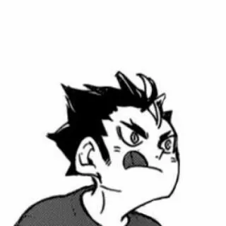 🖇 อนิเมะ, มังงะ, ตัวละคร, สีหน้า telegram sticker