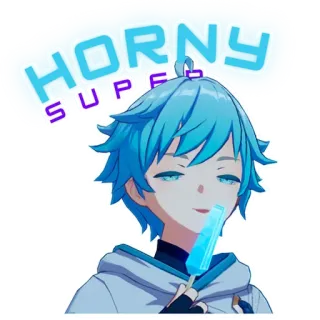 🤤 HORNY SUPER Anime, Manga, Gelato, Divertente, Meme, Personaggio telegram sticker