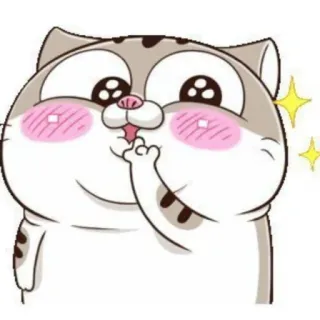 😍 Katze, Aufkleber, Cartoon, Emoji, süß, lustig, niedlich telegram sticker