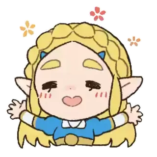 Link & Zelda (@thehyrulefantasyita) telegram stickers