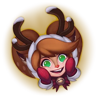 🙃 reindeer, cute, cartoon, christmas, winter, animal telegram sticker
