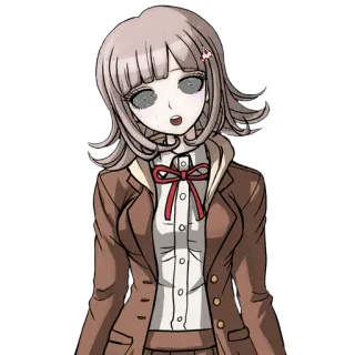 🤪 Chiaki Nanami Danganronpa anime, character, game, danganronpa, chiaki nanami telegram sticker