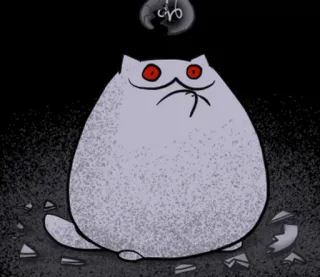 🐱 gato, lâmpada, escuro, desenho animado, animal telegram sticker