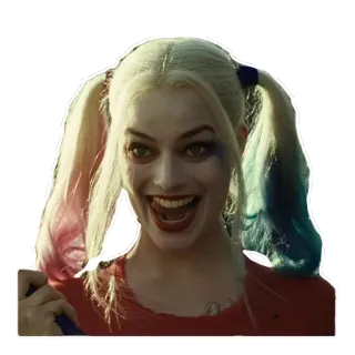 😋 Harley Quinn Harley Quinn, DC Comics, villain, anti-hero, Margot Robbie telegram sticker