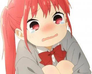 😢 Anime, Chorando, Garota, Emocional, Triste telegram sticker