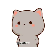 🥺 mèo, nhãn dán, động vật, dễ thương, kawaii telegram sticker