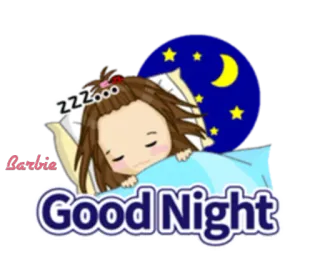 😴 Good Night спокойной ночи, сон, луна, звезды, мультфильм telegram sticker