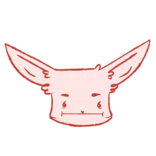 😐 động vật, dễ thương, hoạt hình, cáo, nhãn dán, hình minh họa telegram sticker