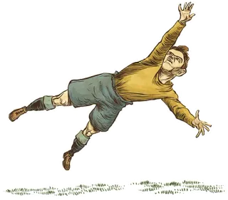 😇 soccer, goalkeeper, sports, diving, illustration telegram sticker