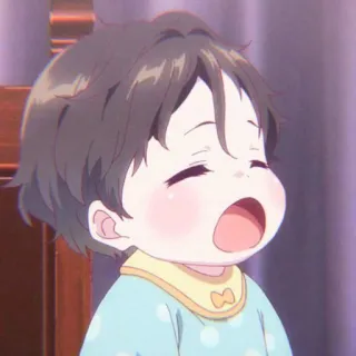🍙 Anime, Bebê, Fofo, Criança, Desenho animado telegram sticker