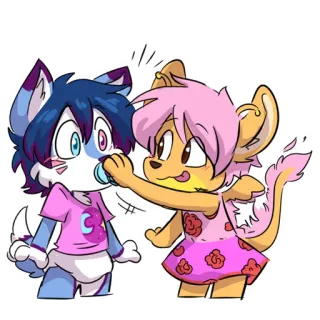 🤫 cartoon, animal, baby, pacifier, cute, playful telegram sticker