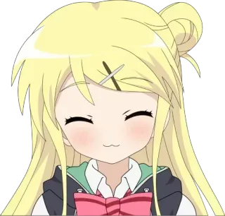 ☺️ 애니, 만화, 캐릭터, 귀여운, 소녀, 미소 telegram sticker