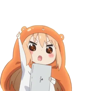 👌 Umaru Doma Himouto! Umaru-chan anime, umaru, doma, himouto, sticker, manga, cartoon telegram sticker