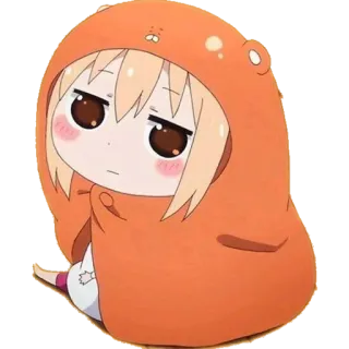 😑 Umaru Doma Himouto! Umaru-chan Anime, Umaru, Chibi, Carino, Felpa con cappuccio, Manga telegram sticker