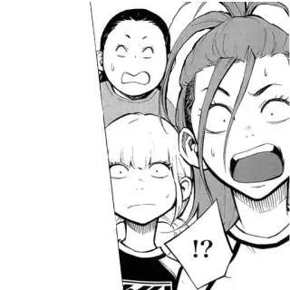 😱 !?  Mangá, Anime, Chocado, Reação, Quadrinhos telegram sticker
