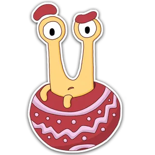 😐 desenho animado, criatura, adesivo, caprichoso, fofo, personagem, monstro telegram sticker