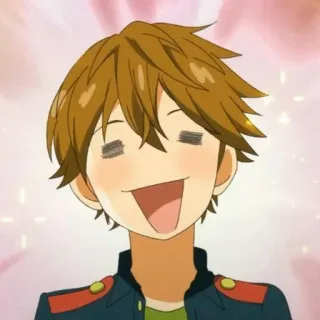 🥰 anime, cartoon, character, boy, smiling telegram sticker