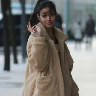 🍥 vrouw, jas, portret, mode, streetstyle telegram sticker