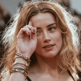 💋 Amber Heard актриса, портрет, знаменитость, женщина telegram sticker