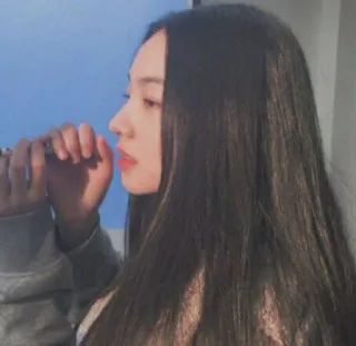 🌸 여자, 인물사진, 소녀, 머리, 얼굴, 미용, 메이크업 telegram sticker