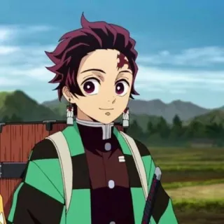 💫 Tanjiro Kamado Demon Slayer Anime, Thanh gươm diệt quỷ, Tanjiro Kamado, Manga, Nhân vật, Hoạt hình telegram sticker