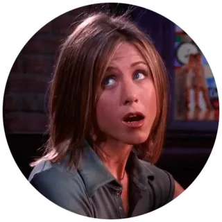 🙄 Rachel Green Friends Jennifer Aniston, Rachel Green, Friends, Sitcom, Fernsehen, Porträt whatsapp sticker