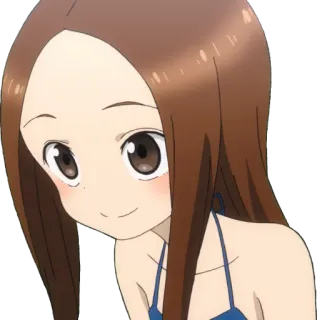 ☺️ Anime, Chica, Traje de baño, Dibujo animado, Ilustración, Personaje telegram sticker