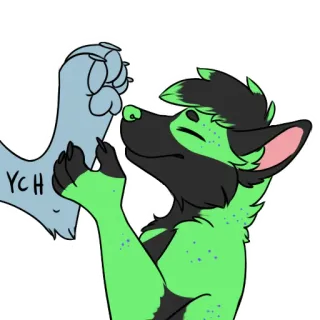 Benji By @RubyPandaArts telegram stickers