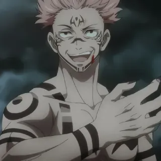 ✨ Ryomen Sukuna Jujutsu Kaisen Anime, Manga, Jujutsu Kaisen, Sukuna, Ryomen Sukuna, Fluchgeist whatsapp sticker