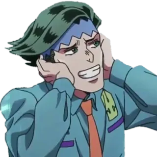 🙉 Rohan Kishibe JoJo's Bizarre Adventure Anime, Manga, Charakter, JoJo's bizarre Abenteuer, Rohan Kishibe telegram sticker