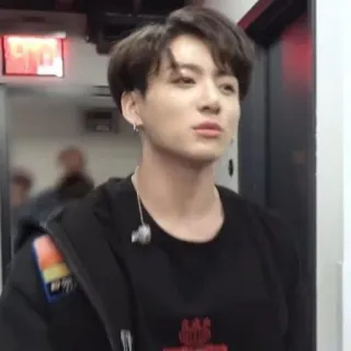🍒 Jungkook คน, ผู้ชาย, เคป็อป, นักร้อง, ภาพเหมือน telegram sticker