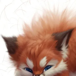 😡 fox, animal, cute, furry, illustration, portrait telegram sticker