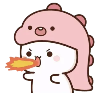 🦖 niedlich, Cartoon, Dinosaurier, Tier, Aufkleber telegram sticker