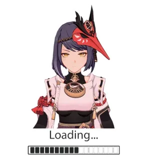 Genshin impact by @anime_stickerr telegram stickers