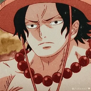 🪐 Portgas D. Ace One Piece anime, one piece, ace, pirate, fire telegram sticker